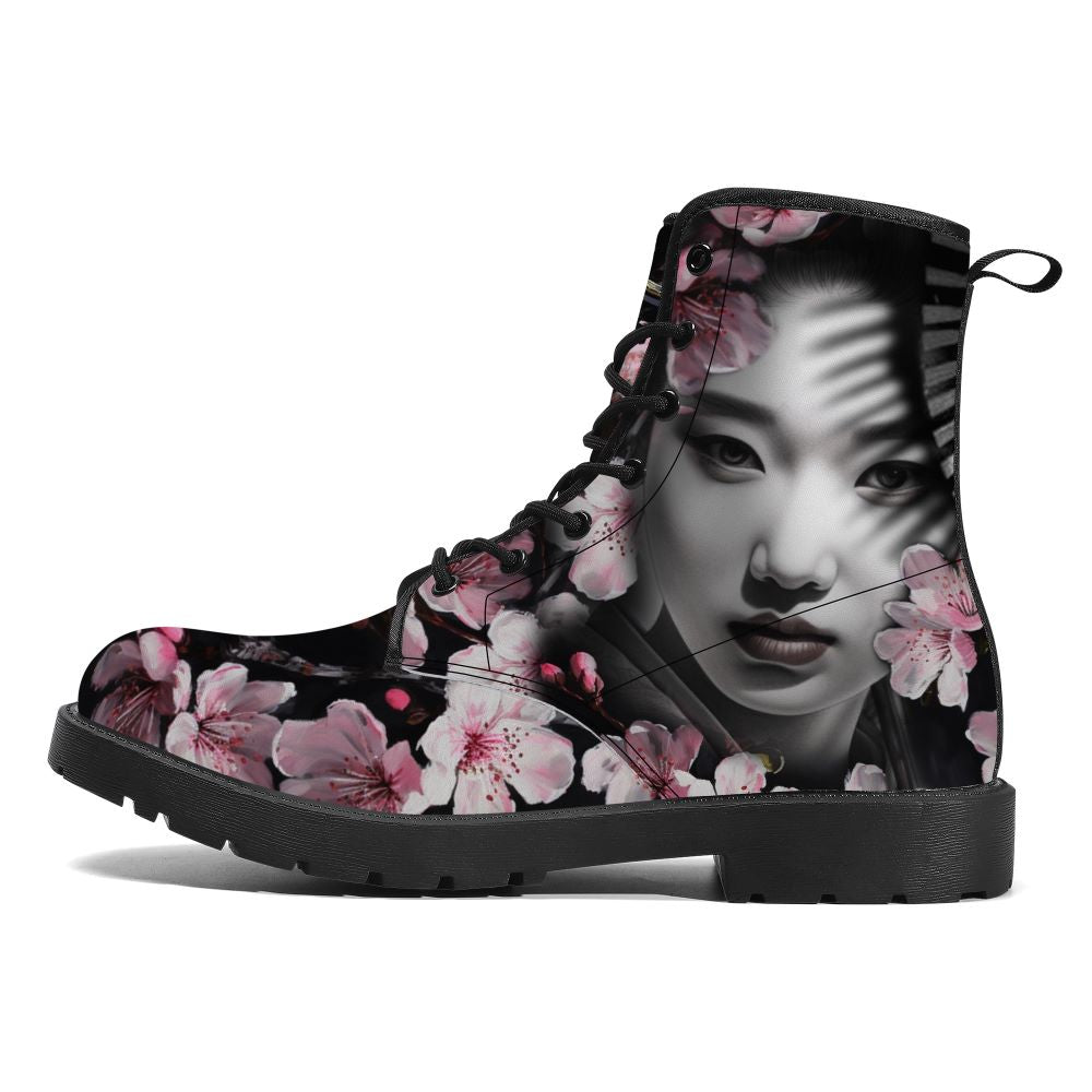 Oni Geisha Blossom Leather Boot Kickitink 1