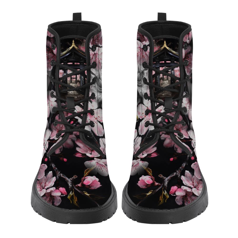 Oni Geisha Blossom Leather Boot Kickitink 5