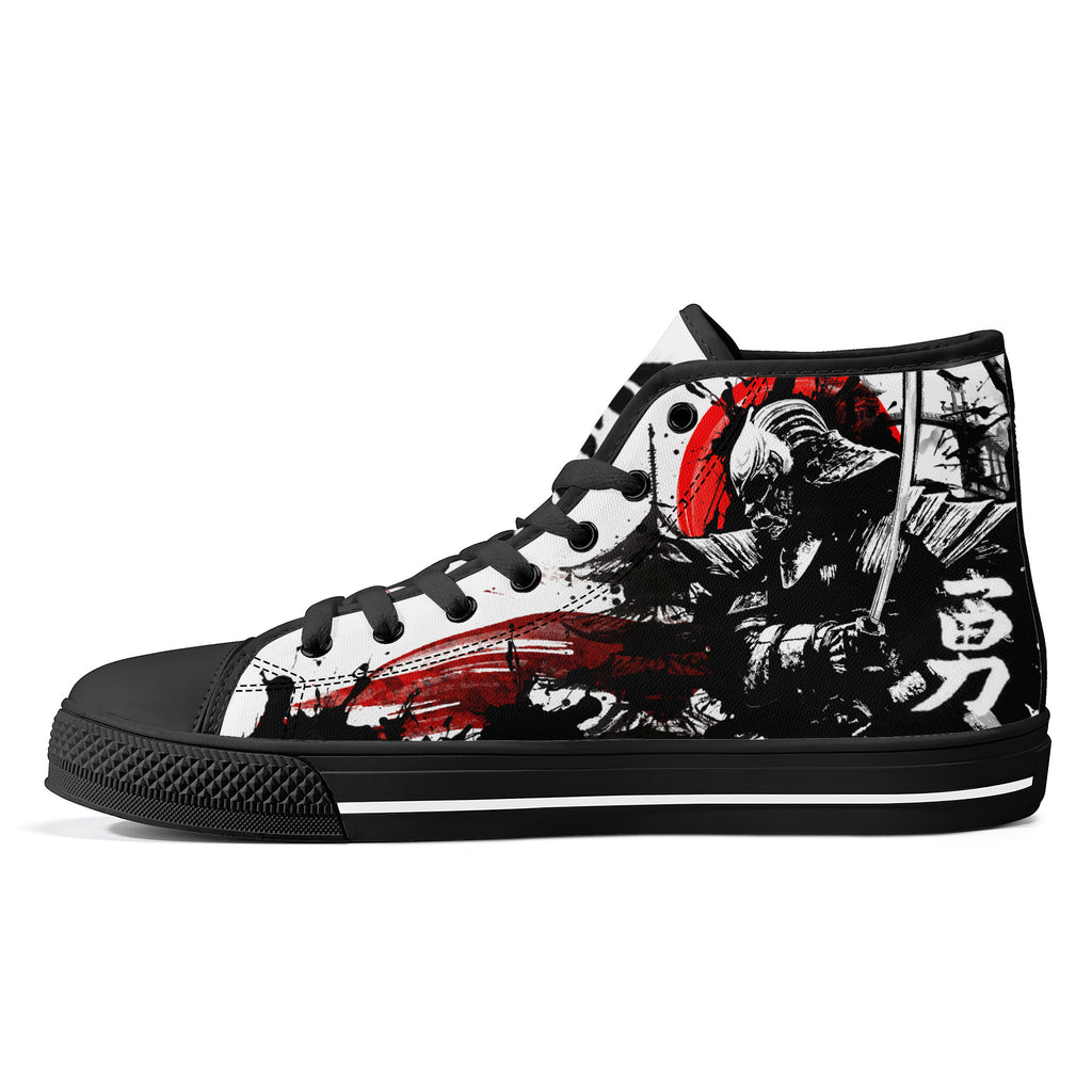 Samurai Warrior High Tops Black Kickitink 1