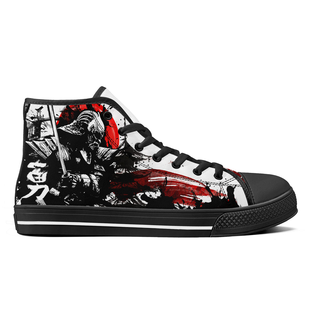 Samurai Warrior High Tops Black Kickitink 2