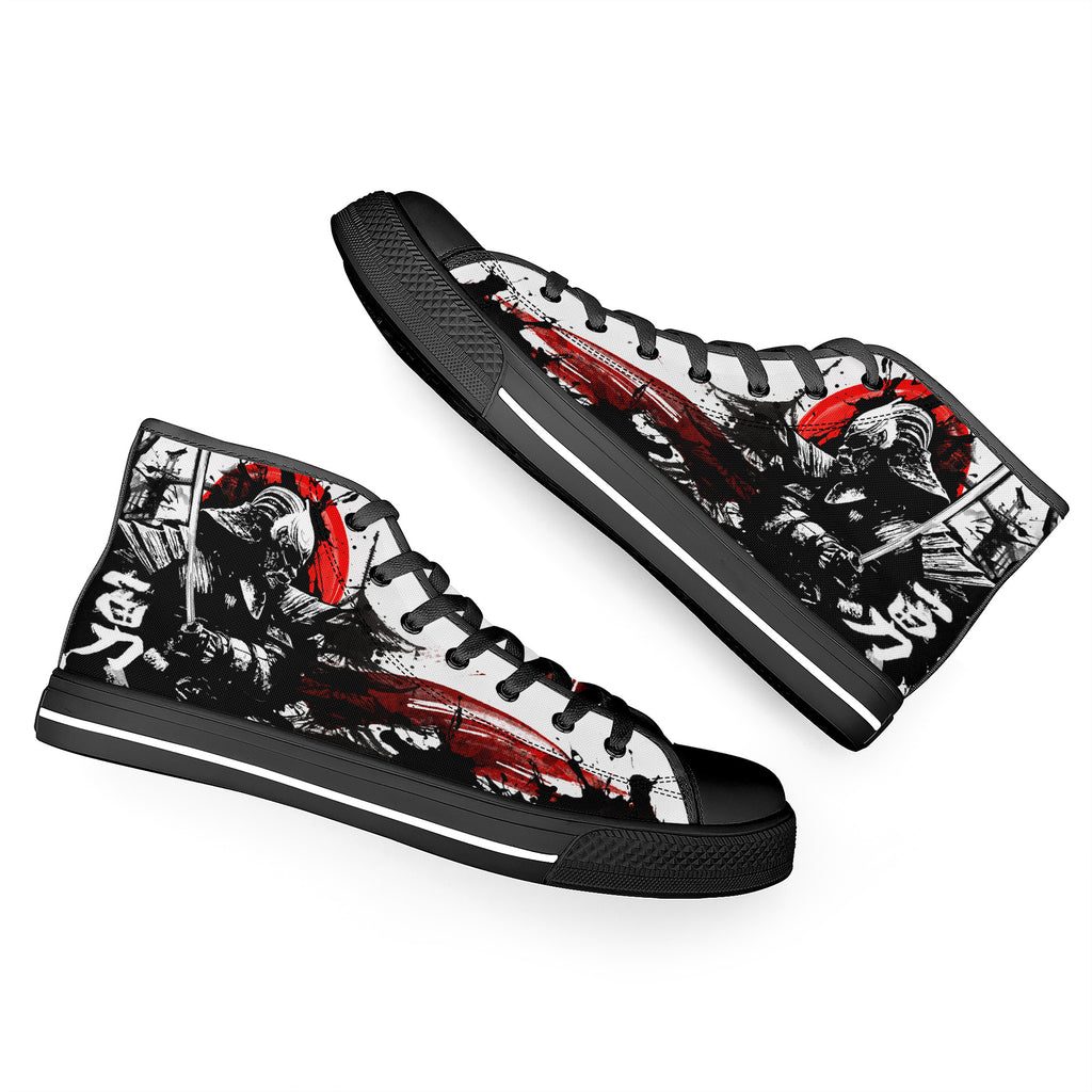 Samurai Warrior High Tops Black Kickitink 6