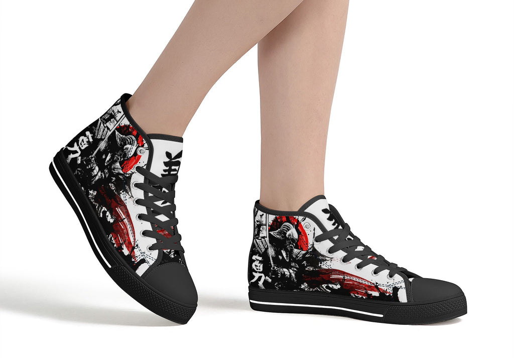 Samurai Warrior High Tops Black Kickitink 5