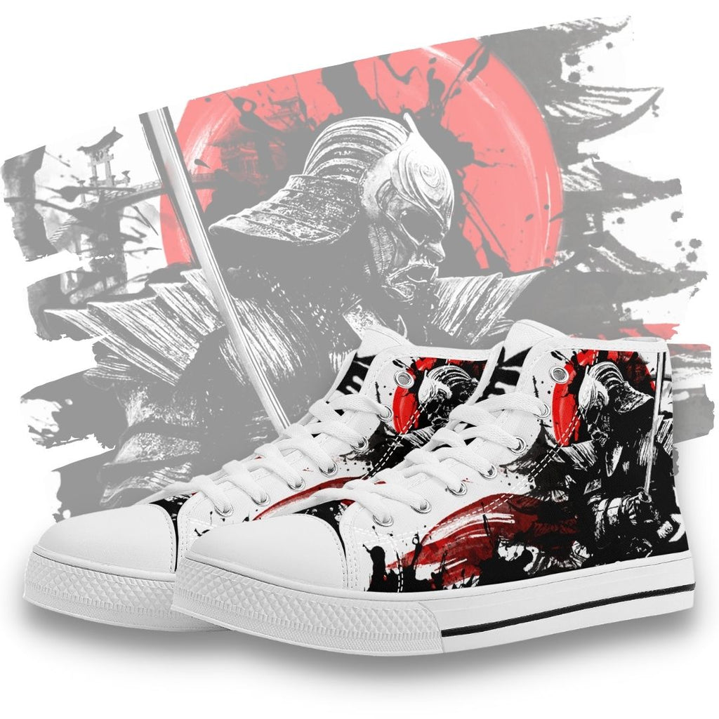 Samurai Warrior High Tops White Kickitink Feature