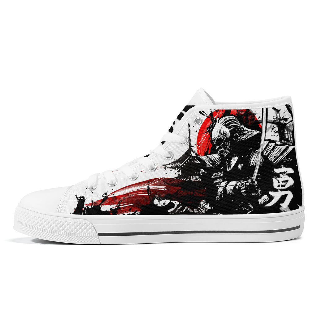 Samurai Warrior High Tops White Kickitink 1