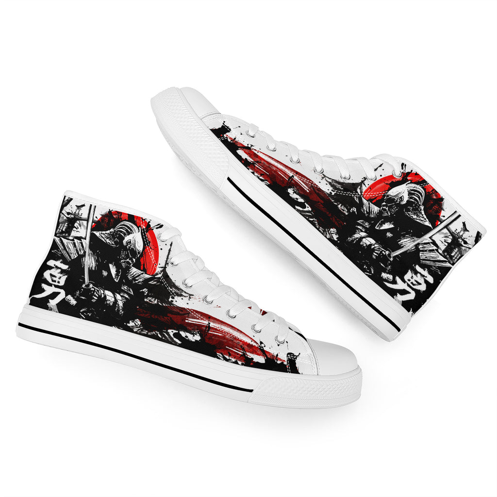 Samurai Warrior High Tops White Kickitink 7