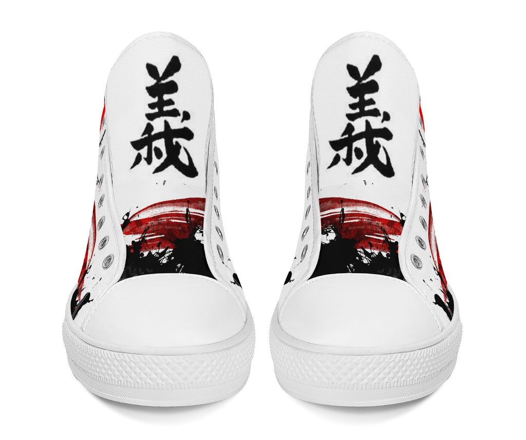 Samurai Warrior High Tops White Kickitink 6