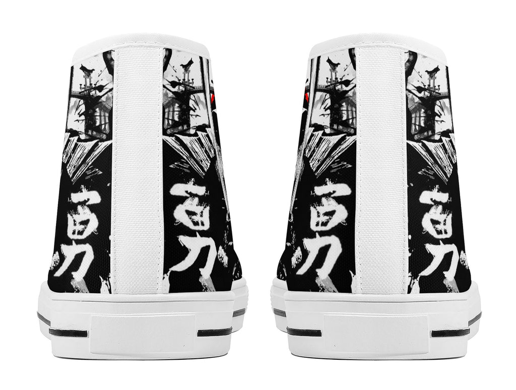 Samurai Warrior High Tops White Kickitink 4