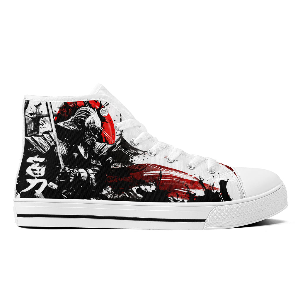 Samurai Warrior High Tops White Kickitink 2