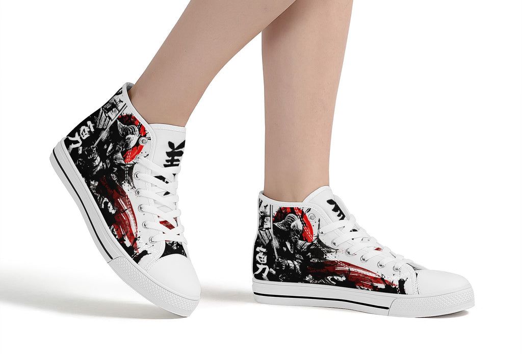 Samurai Warrior High Tops White Kickitink 5