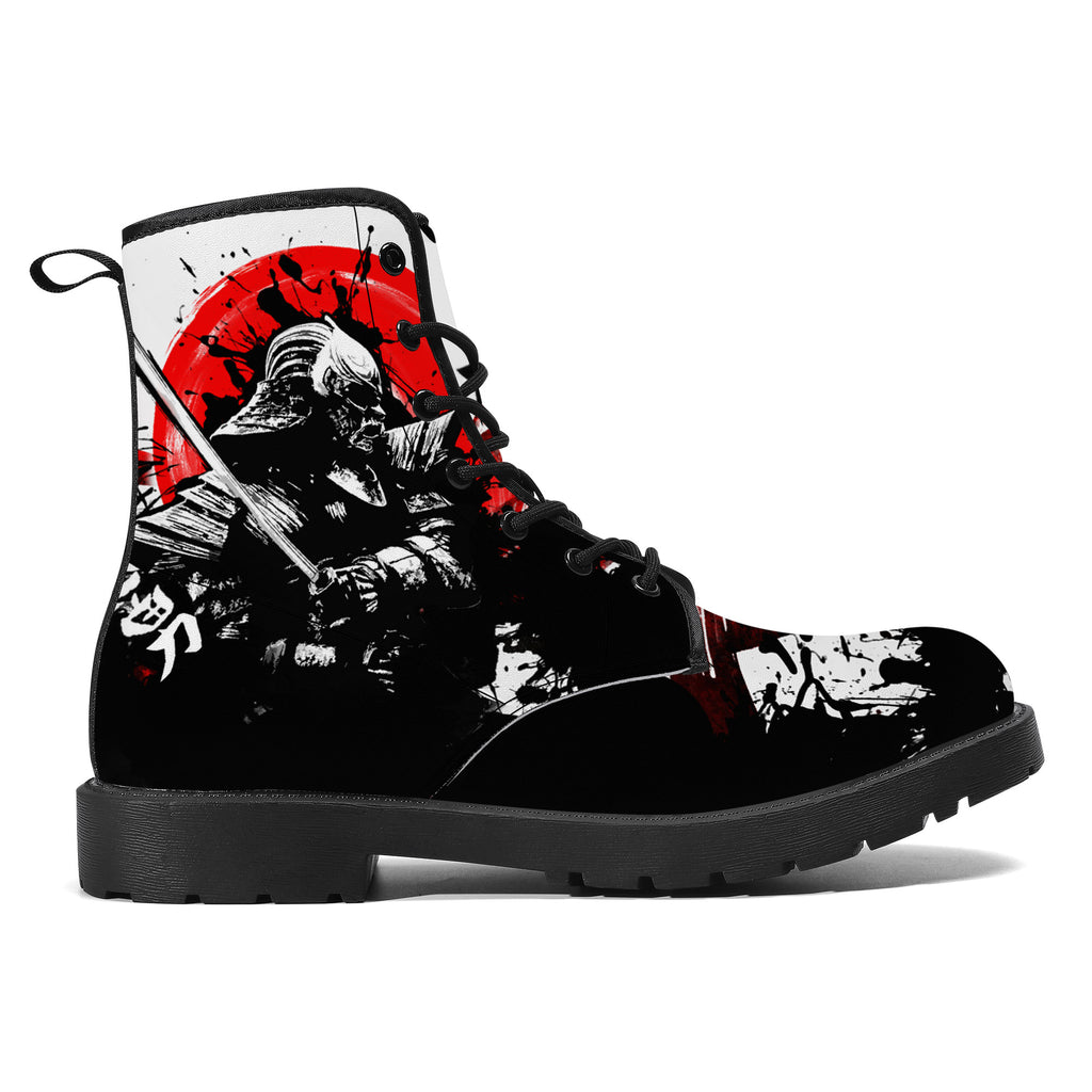 Samurai Warrior Leather Boot Kickitink 2