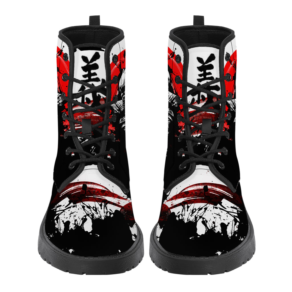 Samurai Warrior Leather Boot Kickitink 4