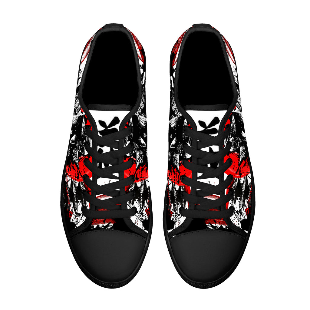 Samurai Warrior Low Tops Black Kickitink 3