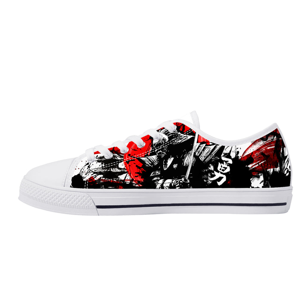 Samurai Warrior Low Tops White Kickitink 1