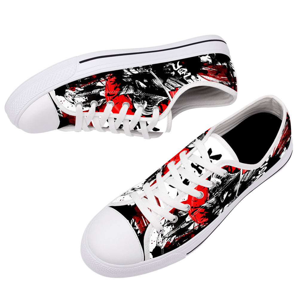 Samurai Warrior Low Tops White Kickitink 7