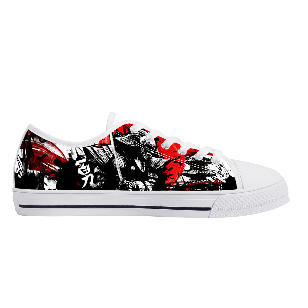 Samurai Warrior Low Tops White Kickitink 2