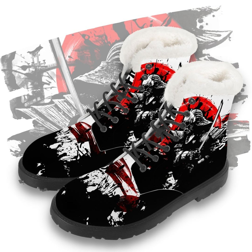 Samurai Warrior Winter Boot Kickitink Feature