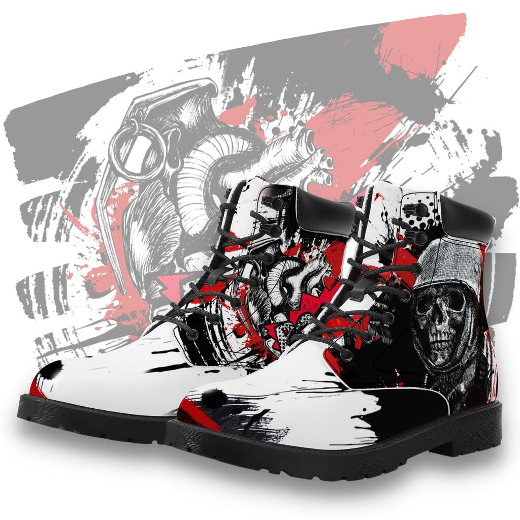 Skull Boom Classic Boot Kickitink Featured