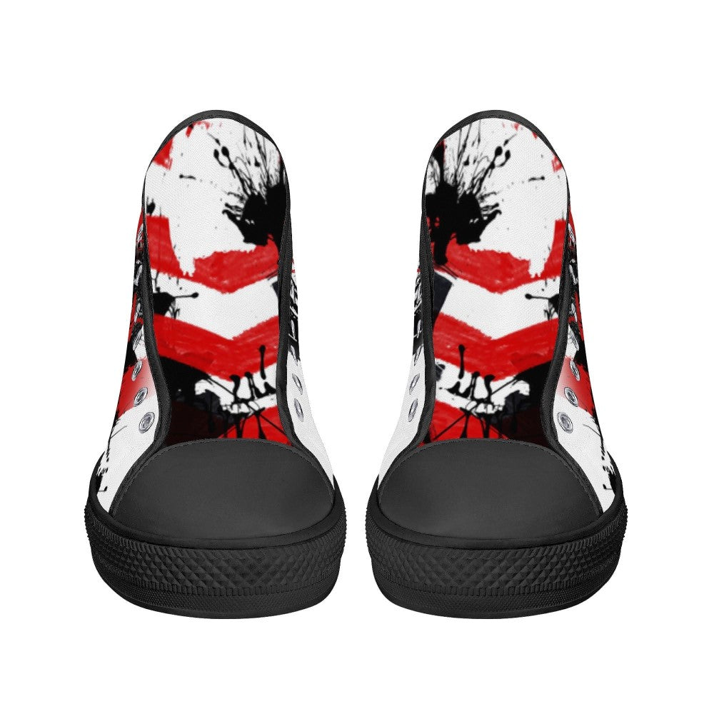 Skull Boom High Tops Black Kickitink 5