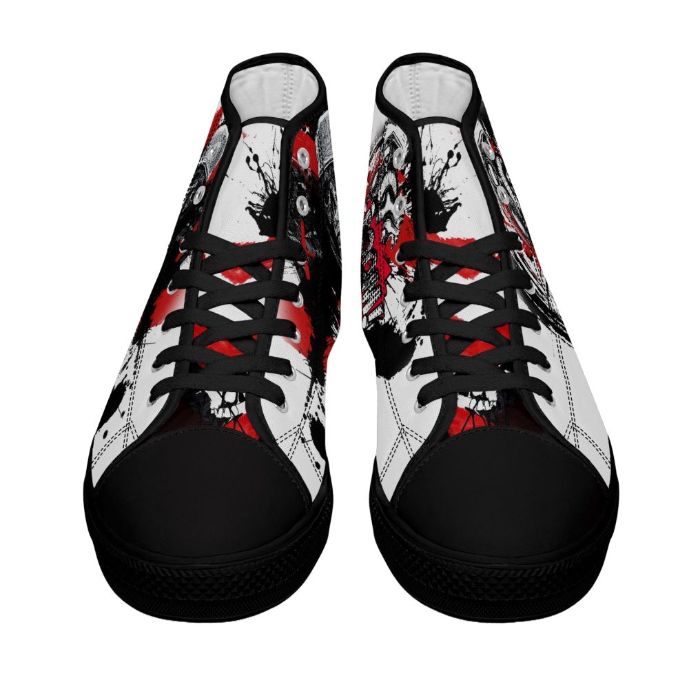 Skull Boom High Tops Black Kickitink 6