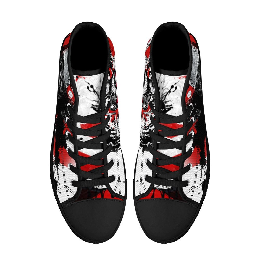 Skull Boom High Tops Black Kickitink 3