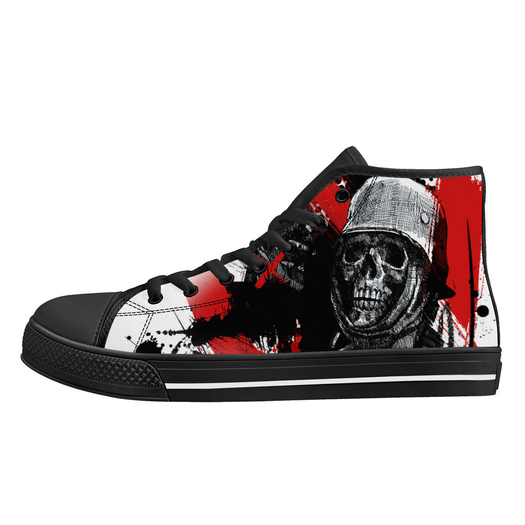 Skull Boom High Tops Black Kickitink 1