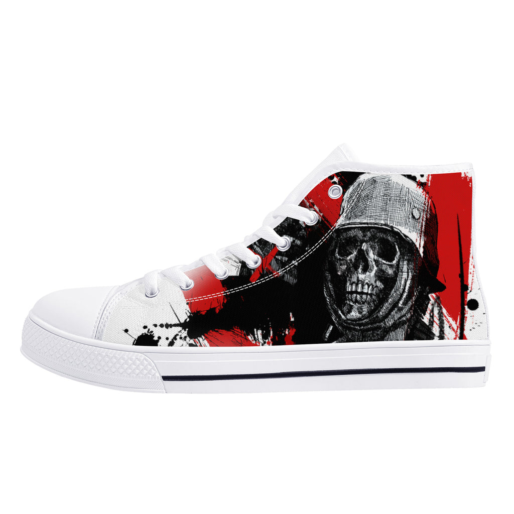 Skull Boom High Tops White Kickitink 1