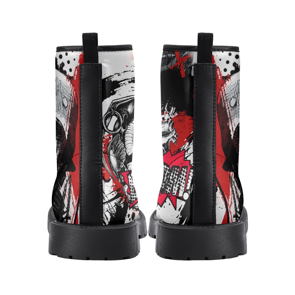 Skull Boom Leather Boot Kickitink 4