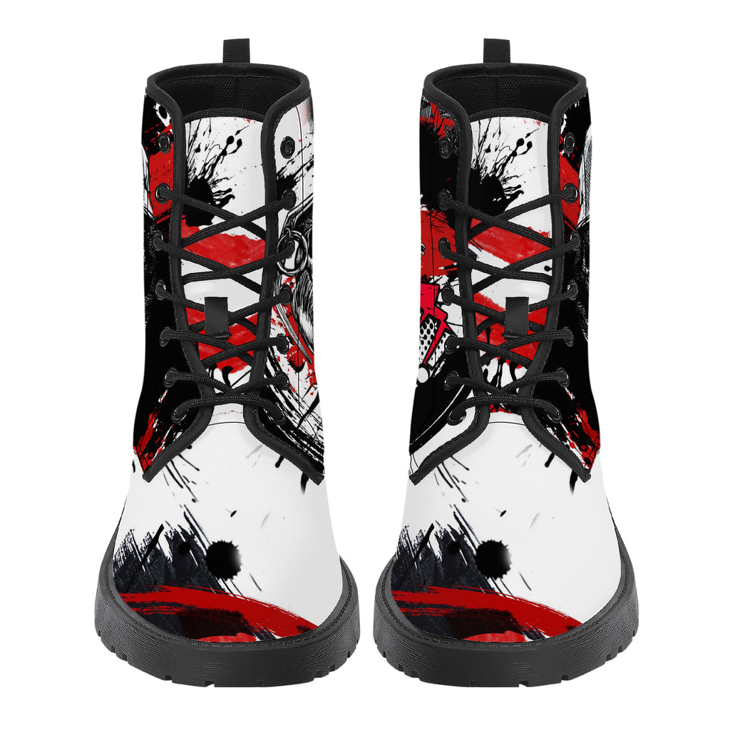 Skull Boom Leather Boot Kickitink 5