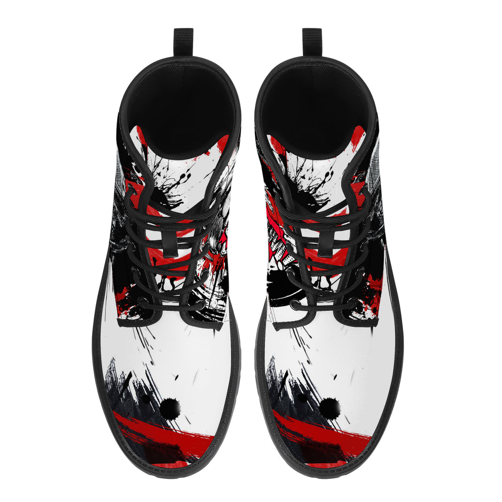 Skull Boom Leather Boot Kickitink 3