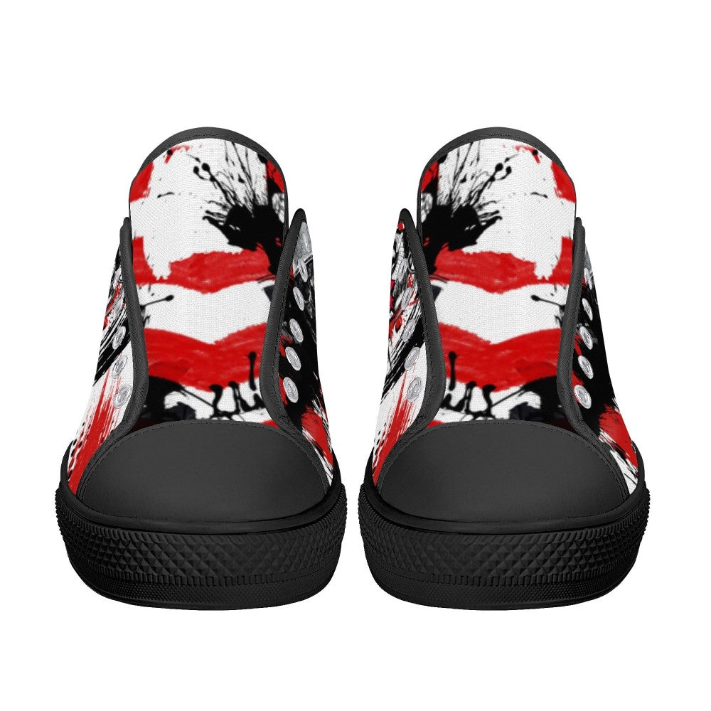 Skull Boom Low Tops Black Kickitink 5