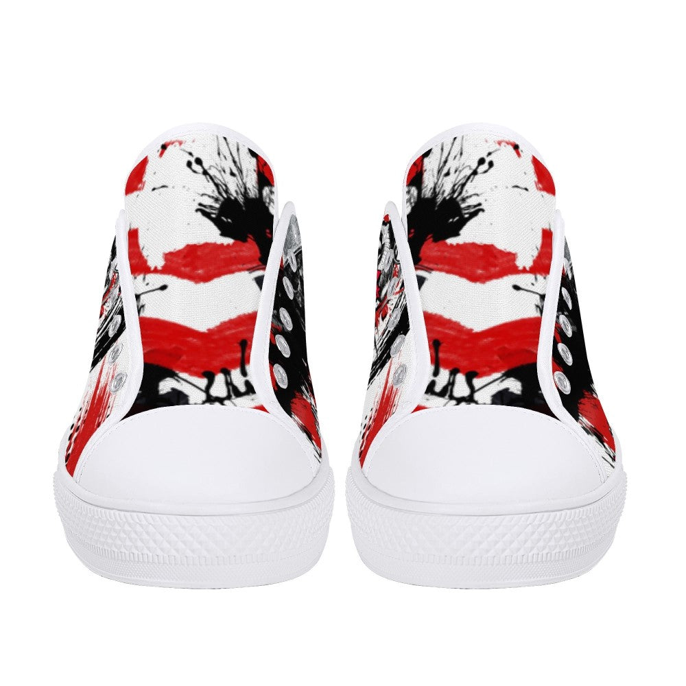 Skull Boom Low Tops White Kickitink 5