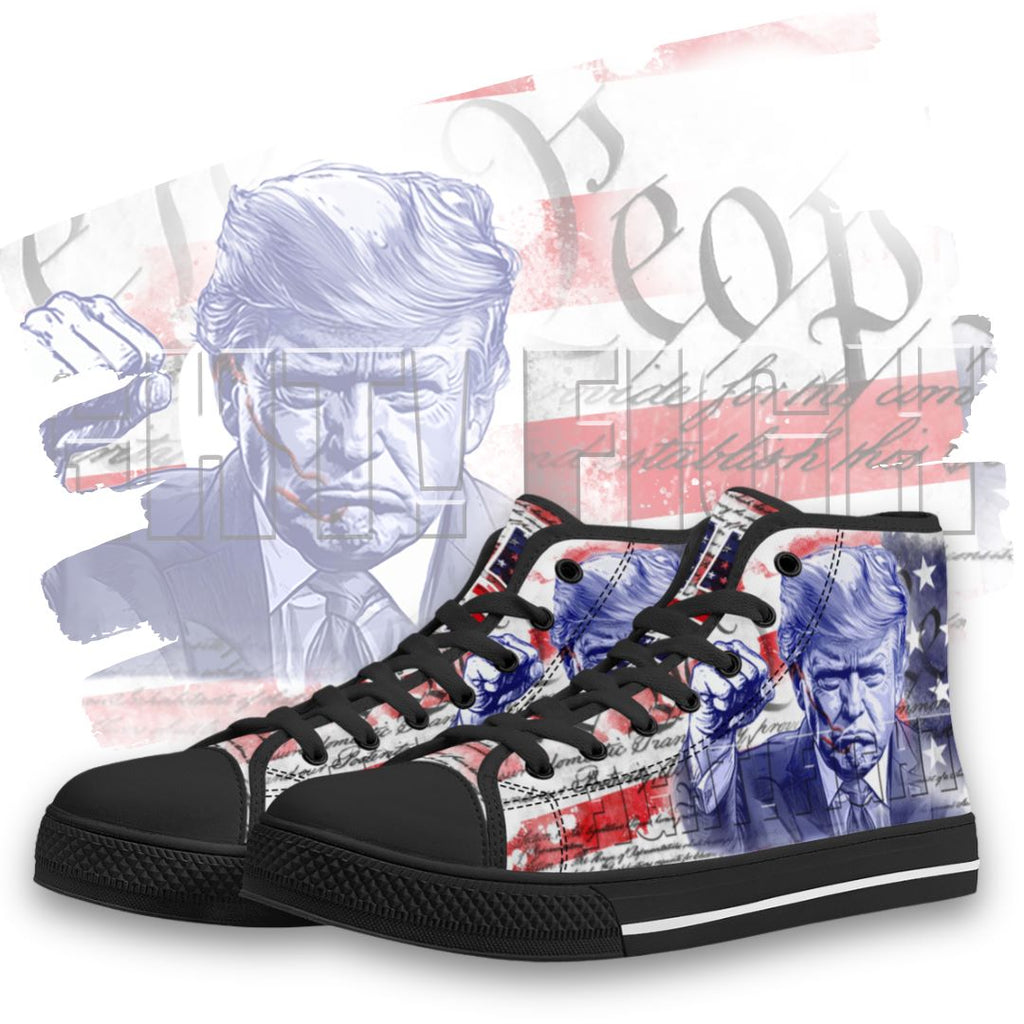 Trump 2024 - Fight High Tops Black Featured