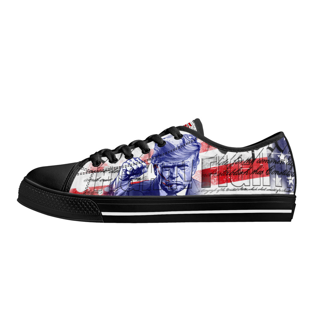 Trump 2024 - Fight Low Tops Black 1