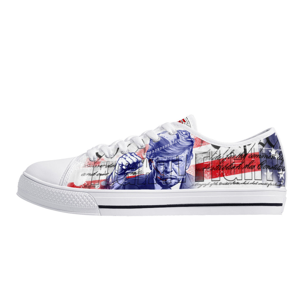 Trump 2024 - Fight Low Tops White 1