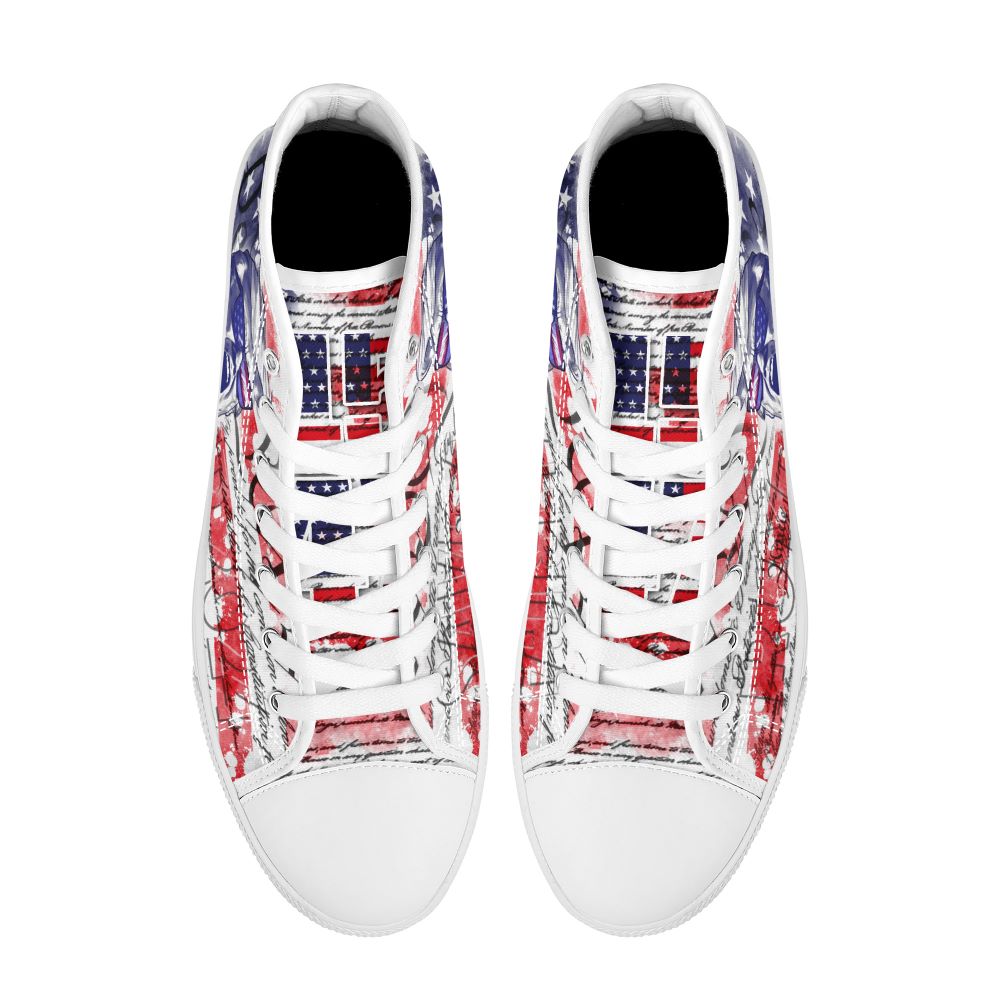 Trump 2024 Save America High Top White 3