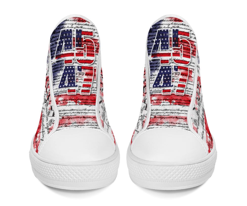 Trump 2024 Save America High Top White 6