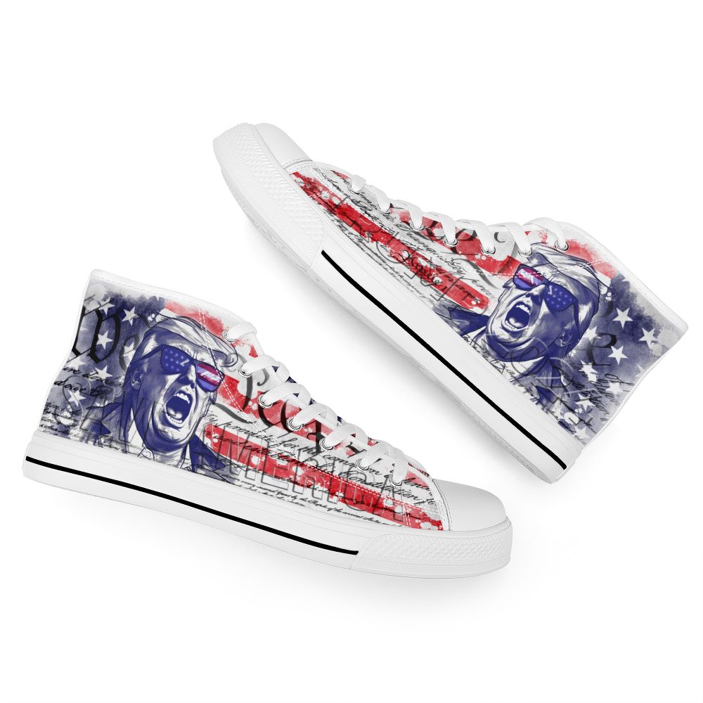 Trump 2024 Save America High Top White 7