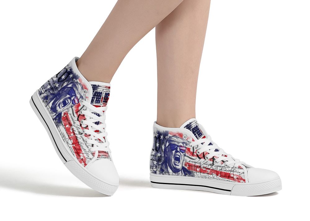 Trump 2024 Save America High Top White 5