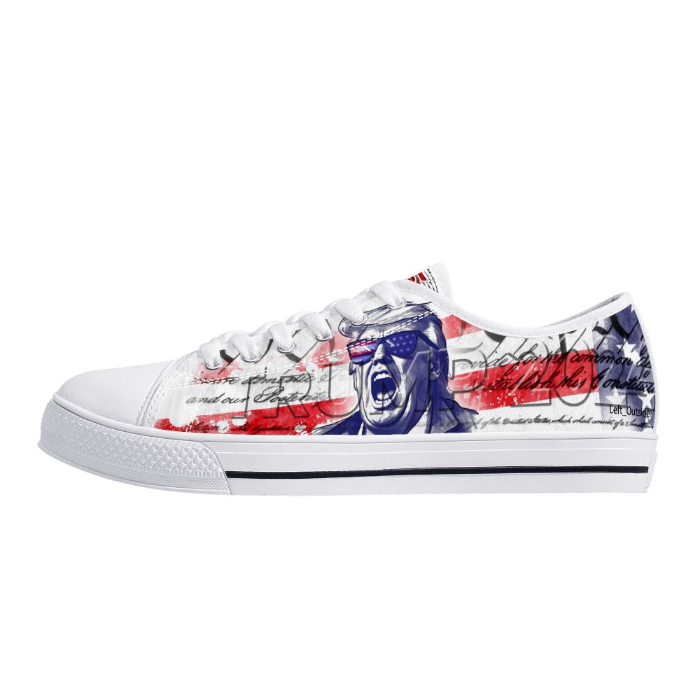 Trump 2024 Save America Low Tops White 1