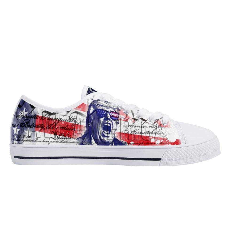 Trump 2024 Save America Low Tops White 2