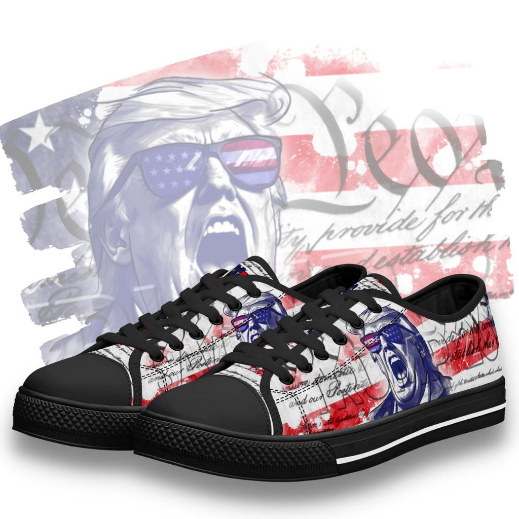 Trump 2024 Save America Low Top Black Featured