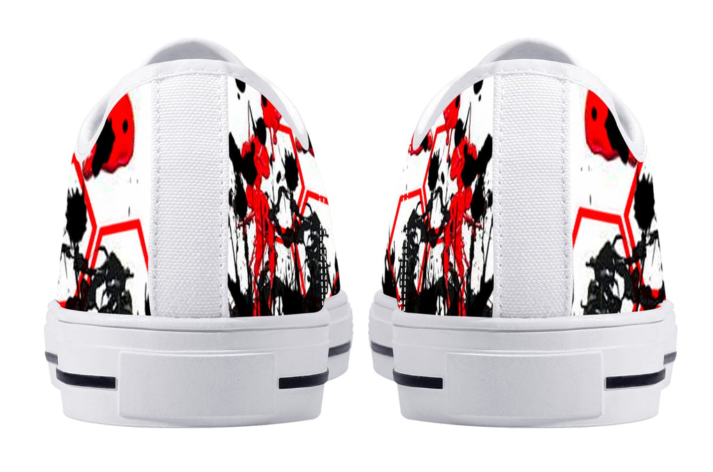 Tupac Tribute Low Tops White Kickitink 3