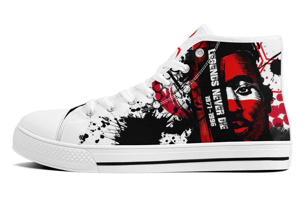 Legends Never Die Makaveli Legacy High Tops White KickItInk 1