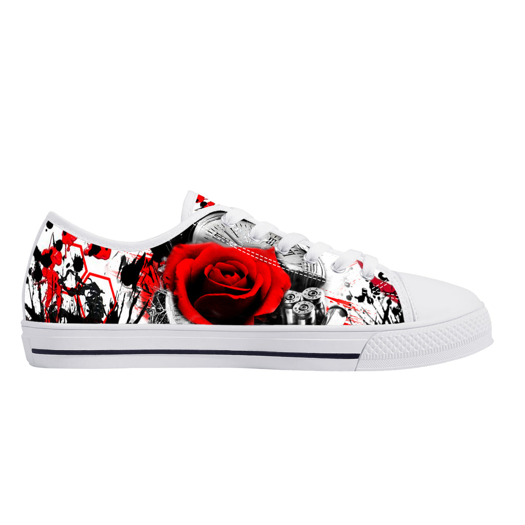 Tupac Tribute Low Tops White Kickitink 2