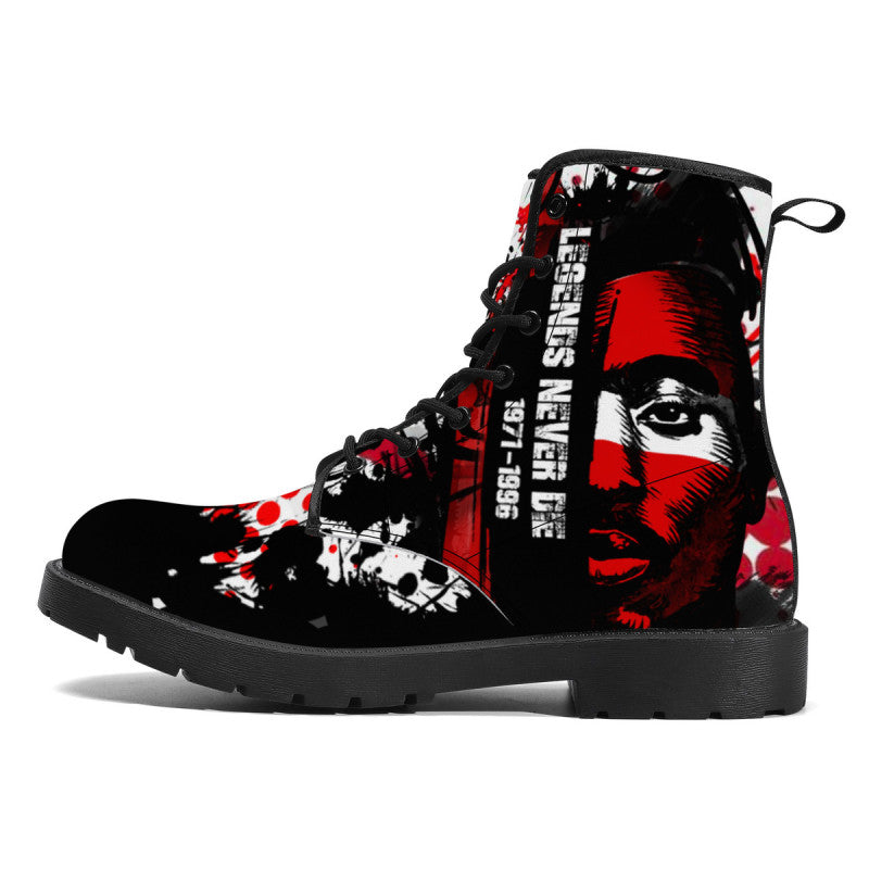 Tupac Tribute Leather Boot Kickitink 1