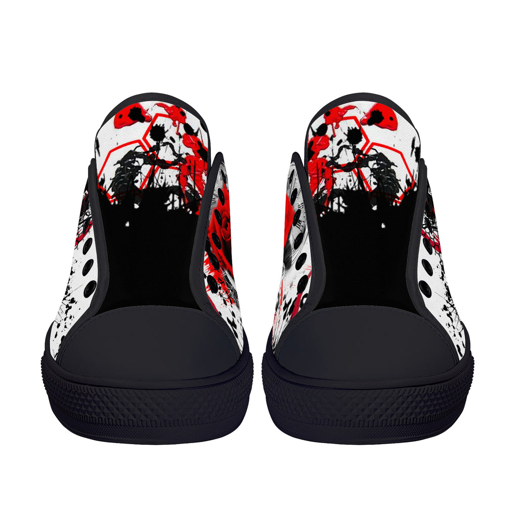 Tupac Tribute Low Tops Black Kickitink 6