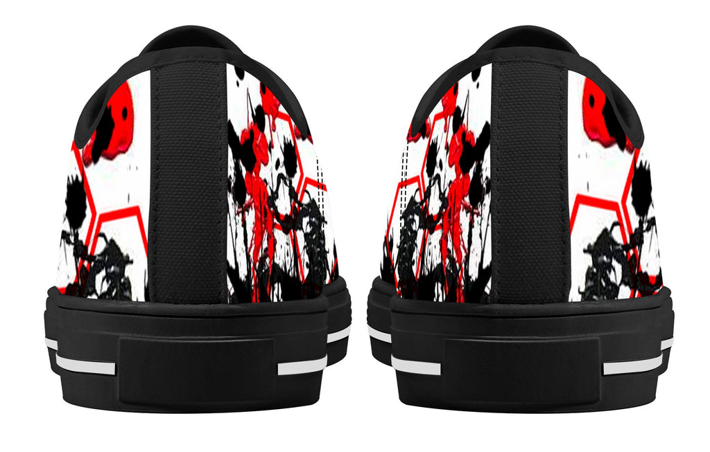 Tupac Tribute Low Tops Black Kickitink 4