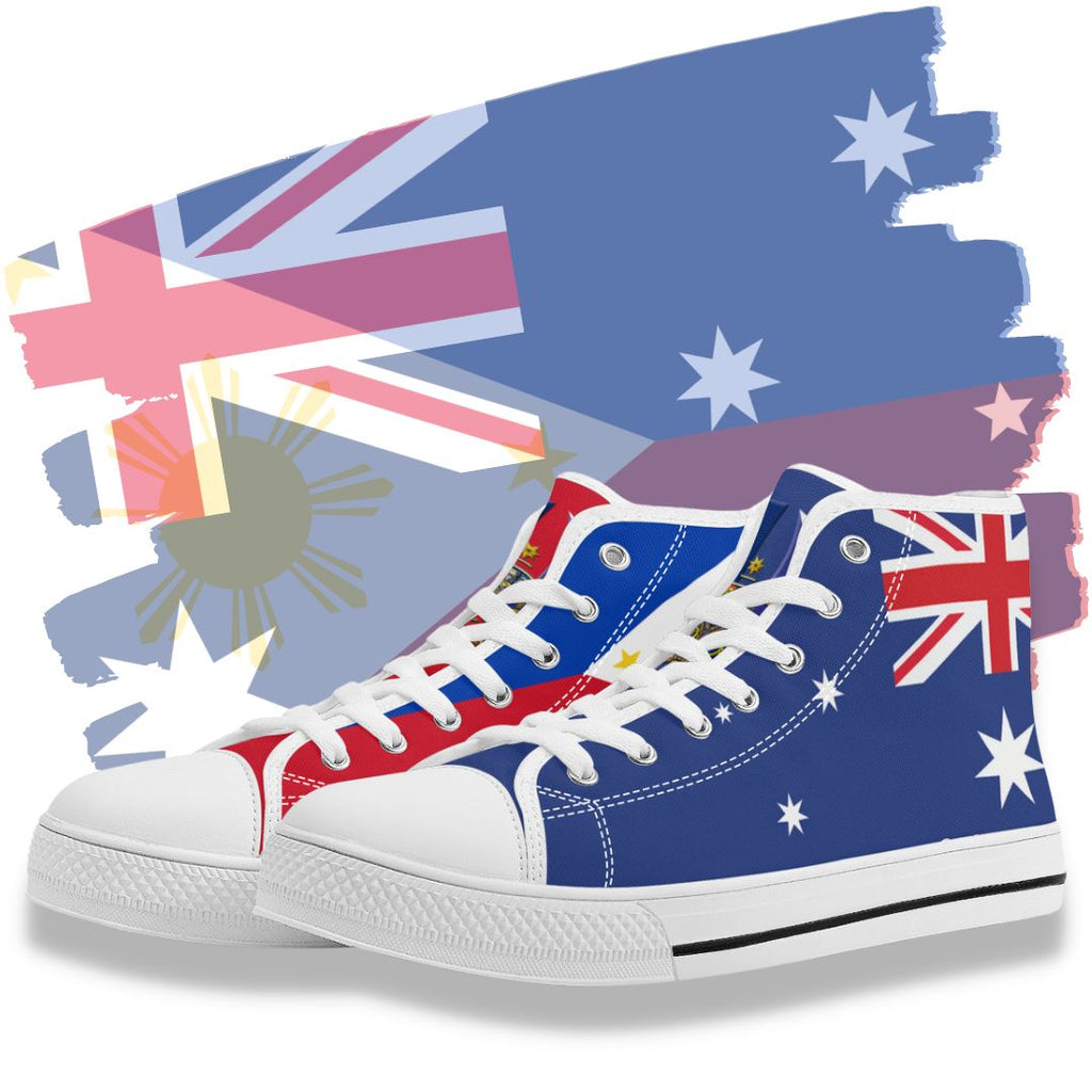 Unity Soles - Pinoy Aussie Edition High Tops White Featured