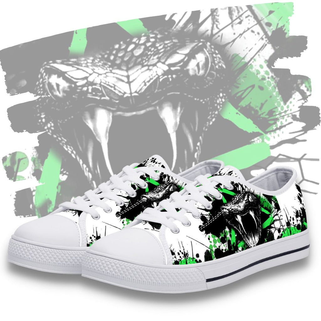 Viper Fitness Low Tops White Kickitink Featured